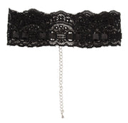 Spitzenhalsband - Schwarz