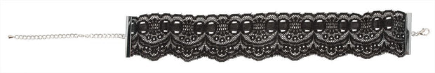 Spitzenhalsband - Schwarz