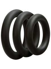 3-teiliges Penisring-Set - Dick- Schwarz