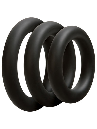 3-teiliges Penisring-Set - Dick- Schwarz
