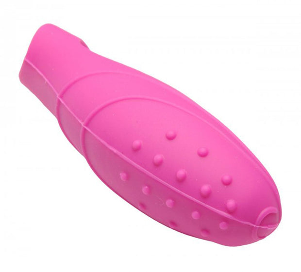 G-Punkt Fingervibrator aus Silikon in Pink