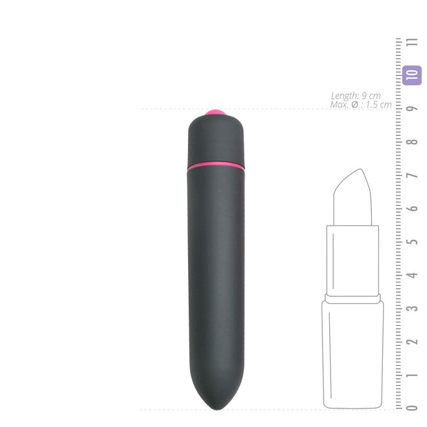 Kugelvibrator mit 10 Stufen in Schwarz