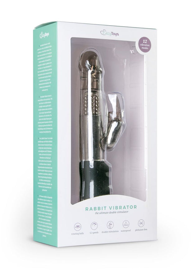 Rabbit Vibrator in Schwarz