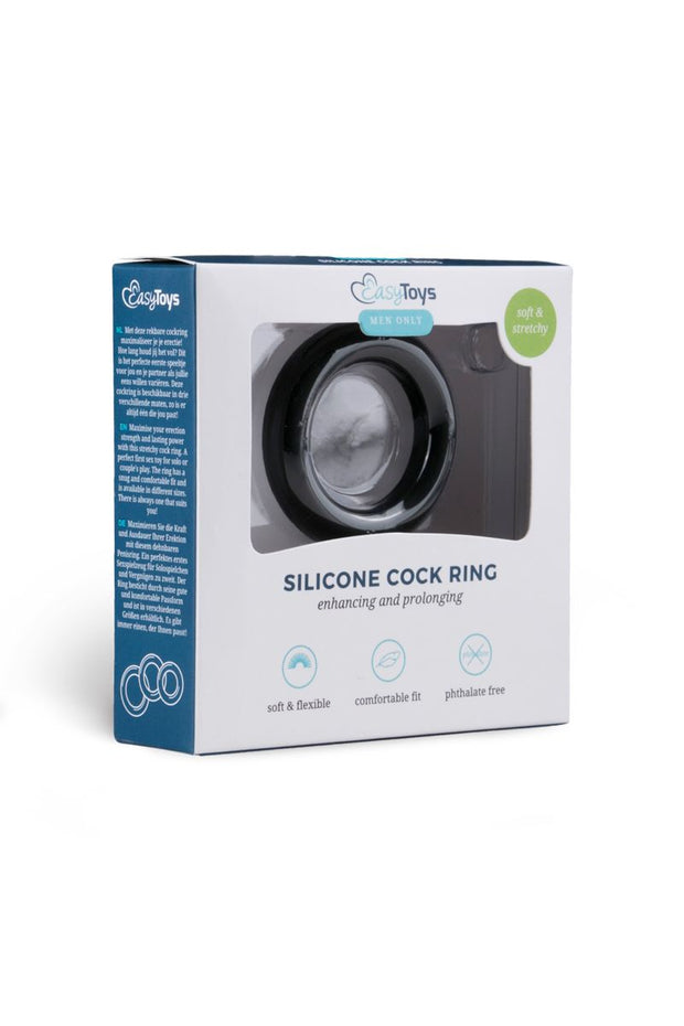 EasyToys Penisring aus Silikon Small in Schwarz