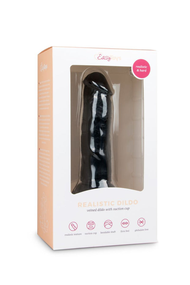 Realistischer Dildo Schwarz - 15,5 cm