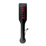 Schwarze Lederklatsche - XOXO