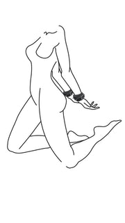 Schwarze Handgelenkmanschetten