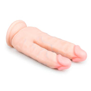 Realistischer Doppeldildo mit Saugnapf - 18 cm