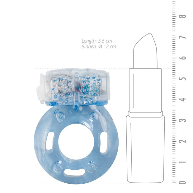 Vibrierender Cockring Mit Genopptem Klitorisstimulator