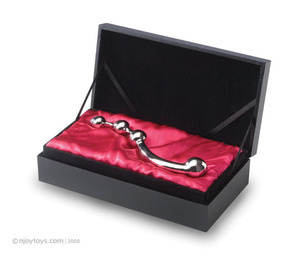 Njoy Fun Wand - G-Punkt/Prostata Dildo - Silber