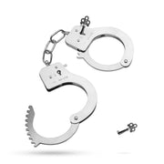 Handschellen aus Metall - silberfarben