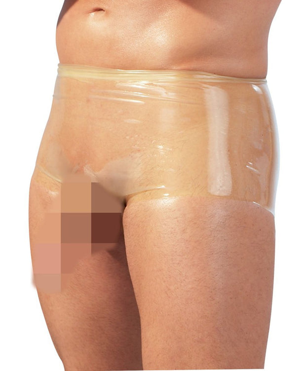 Latex Boxershorts mit Penishülle - Transparent