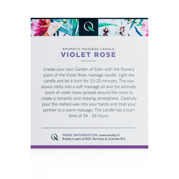 Exotiq Massagekerze Violet Rose - 200g