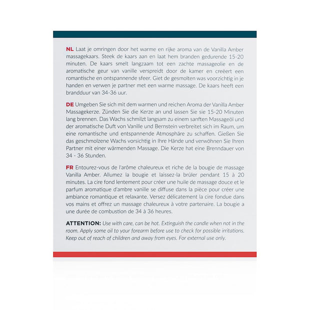 Exotiq Massagekerze Vanilla Amber - 200g