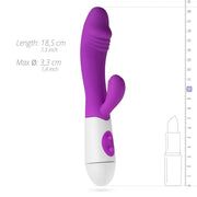 Realistischer Rabbit Vibrator - lila