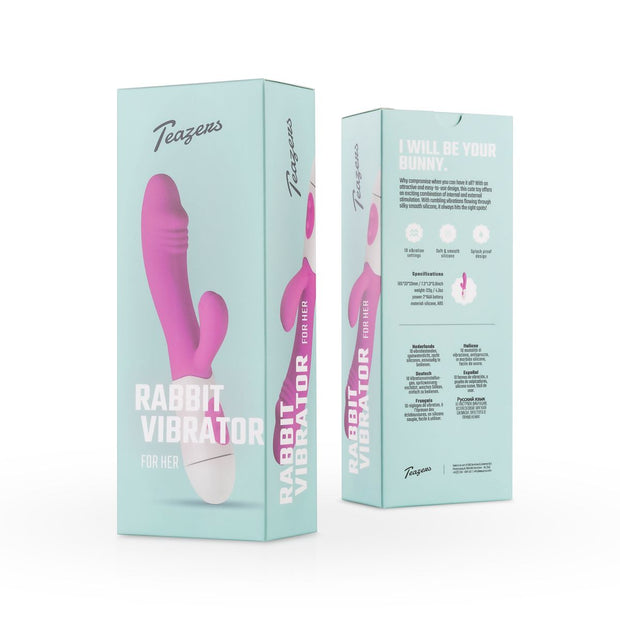 Realistischer Rabbit Vibrator - lila
