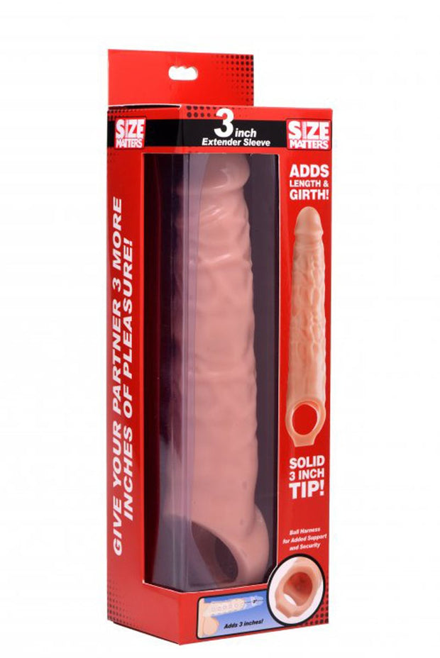 Extender Penis-Hülle mit Noppen - Light Skin