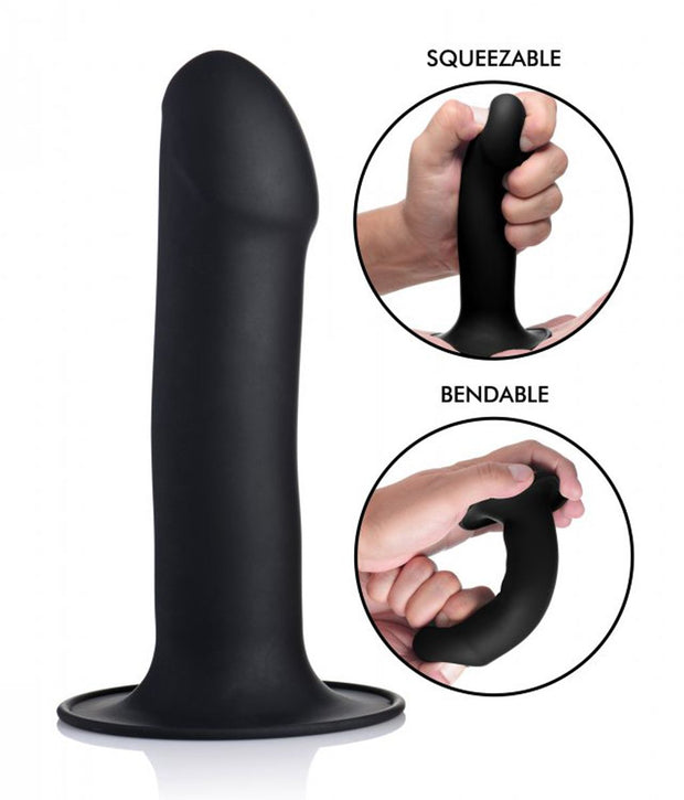 Squeeze-It Phallic Dildo - Schwarz