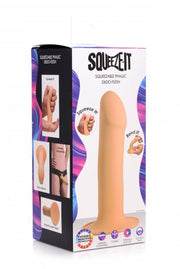 Squeeze-It Phallic Dildo - Beige