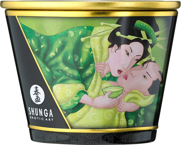 Shunga - Massagekerze Zenitude/Exotischer Grüner Tee
