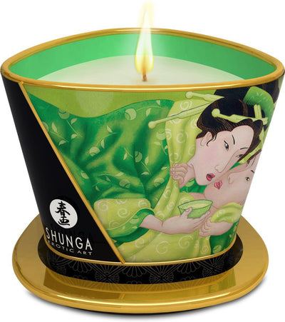 Shunga - Massagekerze Zenitude/Exotischer Grüner Tee