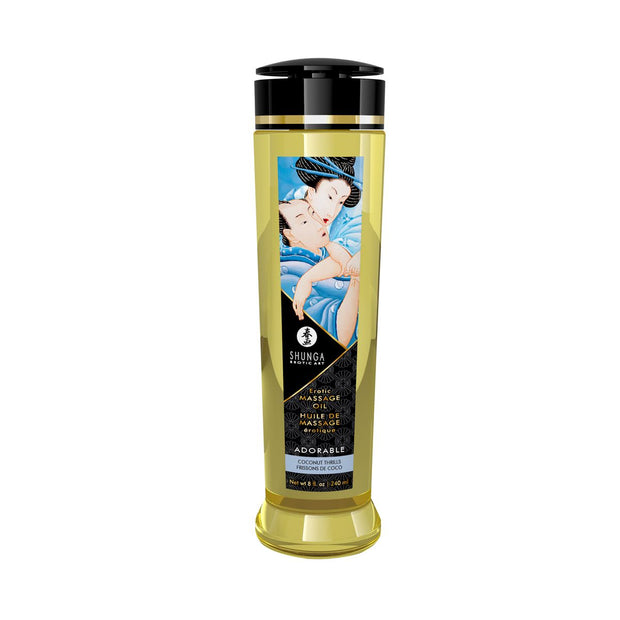 Shunga - Adorable/Coconut Thrills Massageöl - 240 ml
