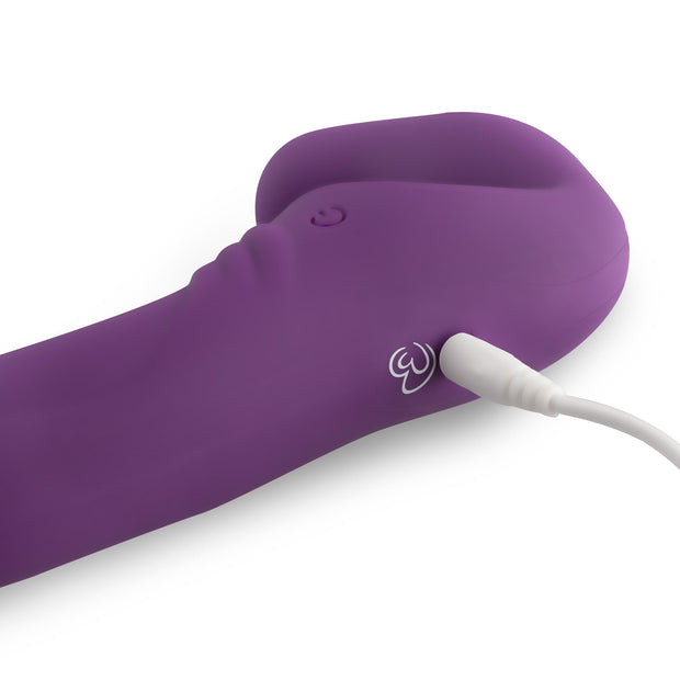 Trägerloser Strap-on-Vibrator - Lila