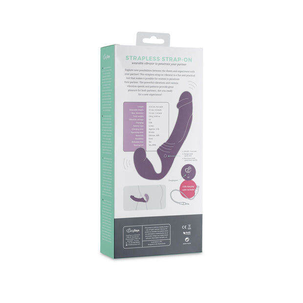 Trägerloser Strap-on-Vibrator - Lila