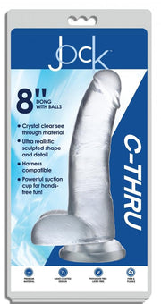 Jock C-Thru Transparenter Dildo - 23 cm
