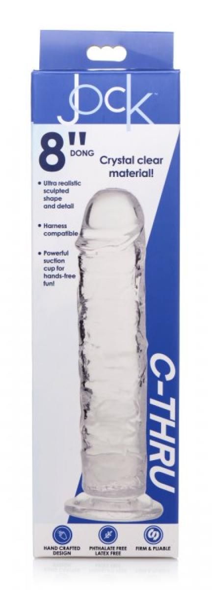 Jock C-Thru Transparenter Dildo - 21 cm