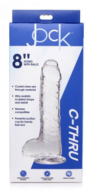 Jock C-Thru Transparenter Dildo - 21 cm