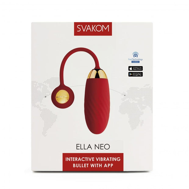 SVAKOM - Ella Neo Vibratie Eitje App Controlled - Red