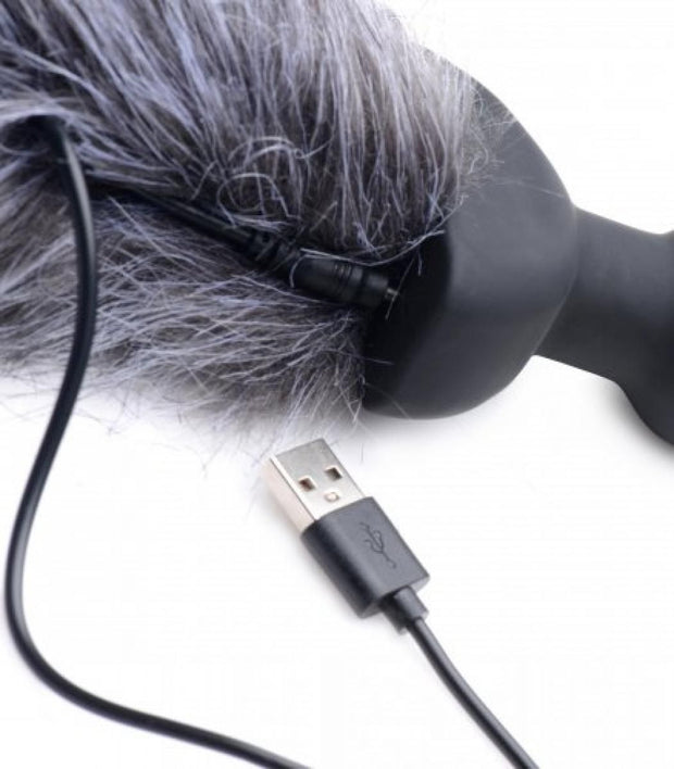 Vibrierender Analplug mit Schwanz - Fox