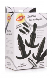 Thrill Trio Analplug - 3-teiliges Set - Schwarz