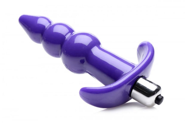 Bubbly Vibrierender Analplug mit Riffelung