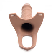 Hohler Strap-On-Silikondildo mit Gurtzeug