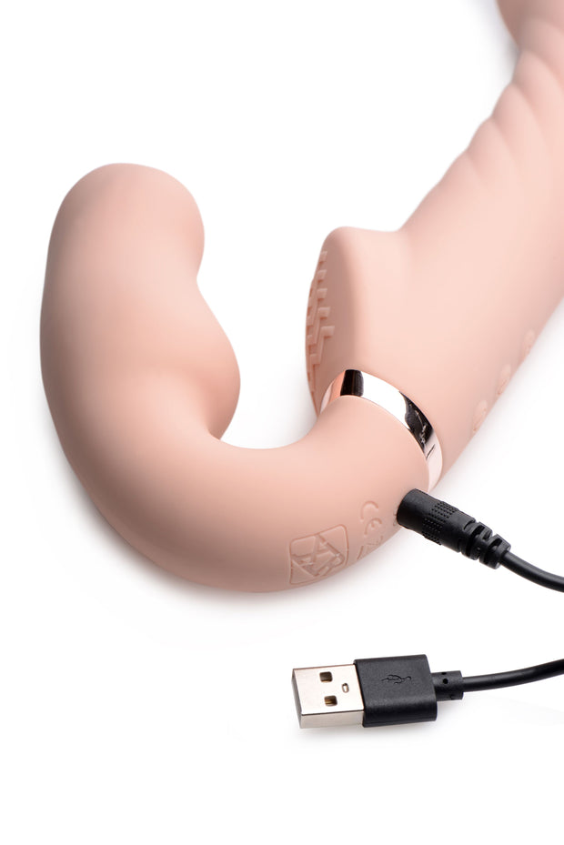 Swirl Vibrierender halterloser Strap-on