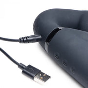 Swirl Vibrierender halterloser Strap-on - Schwarz