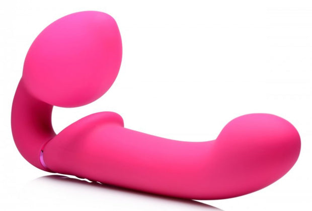 G-Pulse Vibratorischer Strapless Strap-On Vibrator mit Fernbedienung - Rosa