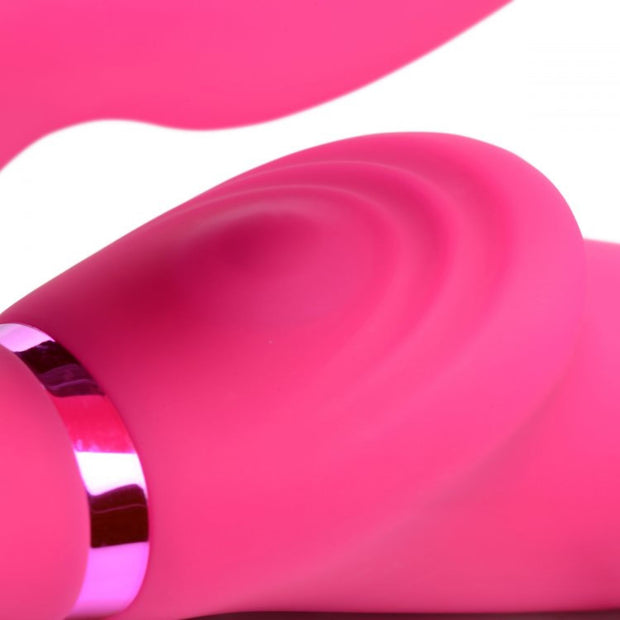 G-Pulse Vibratorischer Strapless Strap-On Vibrator mit Fernbedienung - Rosa