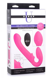 G-Pulse Vibratorischer Strapless Strap-On Vibrator mit Fernbedienung - Rosa