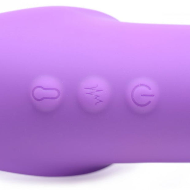 G-Pulse Vibrierender halterloser Strap-on - Lila
