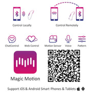 Magic Motion - Vini per App gesteuertes Vibro-Ei - Koralle/Gelb