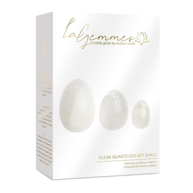 La Gemmes - 3-delige Yoni Egg Set - Bergkristal