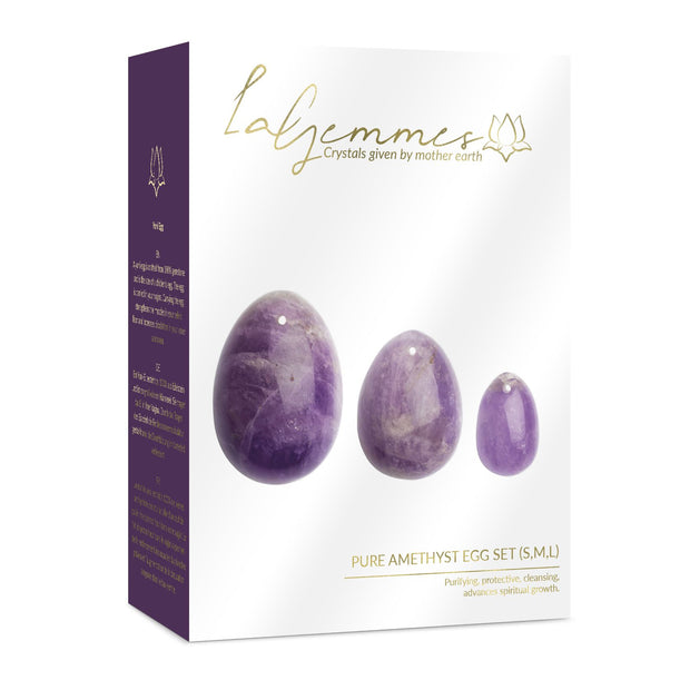 La Gemmes - 3-delige Yoni Egg Set - Amethist