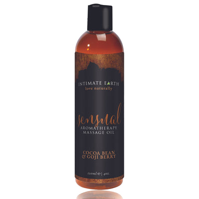 Intimate Earth - Sensual Massageolie  Cacaoboon En Goji Bes - 120 ml