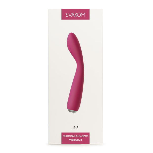 SVAKOM - Iris, G-Punkt- und Klitorisvibrator - Pflaumenrot