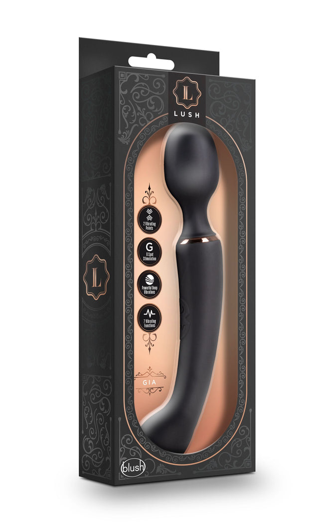 Lush Gia Doppel-Vibrator - Schwarz