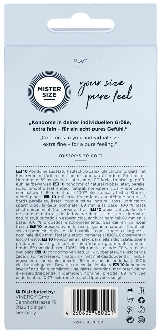 MISTER.SIZE 69 mm Kondome 10 Stück
