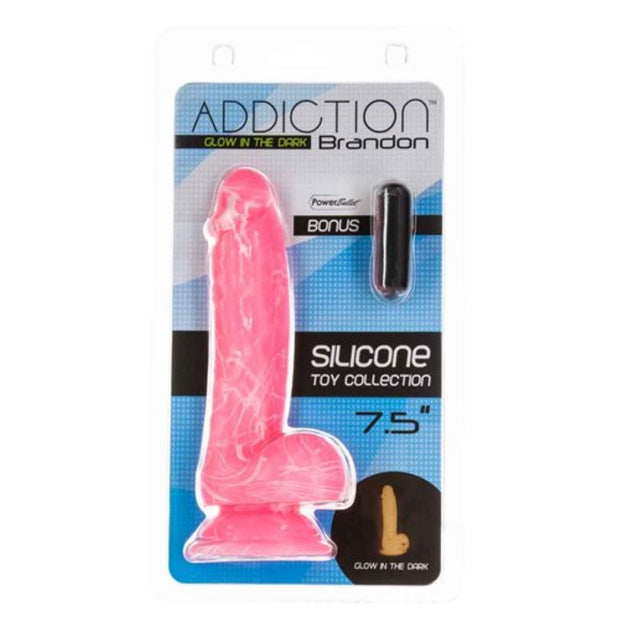Addiction - Brandon Im-Dunkeln-leuchtender-Dildo - 18 cm